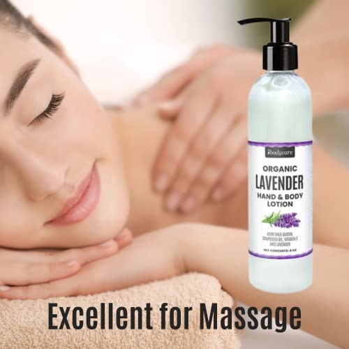 Ibodycare Lavender Hand, Face, Body And Massage Lotion With Shea Butter, Grapeseed Oil And Vitamin E For Adults, Kids And Baby, 8 Oz, Paraben Free, Organic, Natural, Reduce Scars, Skin Care #TOP6