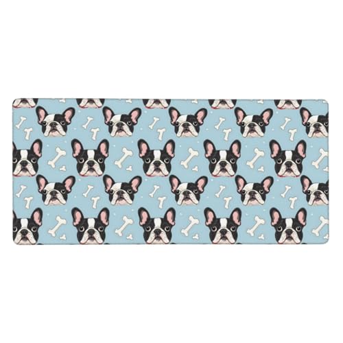 Tapis de souris de jeu grand format avec bords cousus pour PC
