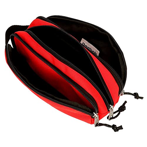 Reebok Boston Pencil Case, 3 Compartments, Red, 22 x 10 x 9 cm, Polyester - Image 4