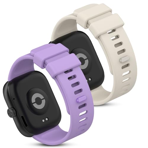 Xisair 2 Pack Silicone Watch Bands Compatible with Redmi Watch 4 Smartwatch Xiaomi Band 8 Pro Straps Sport - Image 2