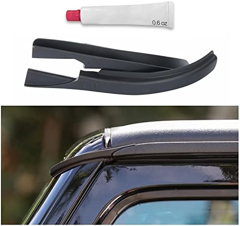 JVMA Hardtop Rain Gutter Extensions Rooftop Rain Deflector, for Jeep Wrangler JK JKU 2008-2017 Exterior Accessories (Patented)