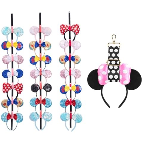 Gocasmus Mouse Ears Wall Display Stand & Travel Organizer Bundle Set Cover