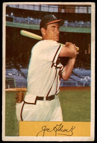 1954 Bowman # 96 Joe Adcock Milwaukee Braves (Baseball Card) Dean's Cards 2 - GOOD Braves