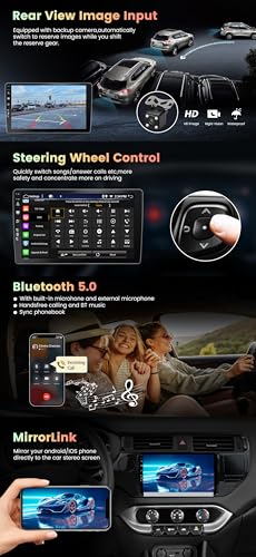 Autoradio pour Mitsubishi Lancer 2008-2016 Android 14 avec Carplay sans fil et GPS IPS - 5