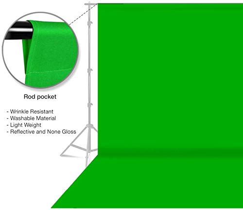 Limostudio 6 X 9 Ft. Green Photo Video Photography Studio Fabric Backdrop Background Screen (Backdrop Only) #TOP1