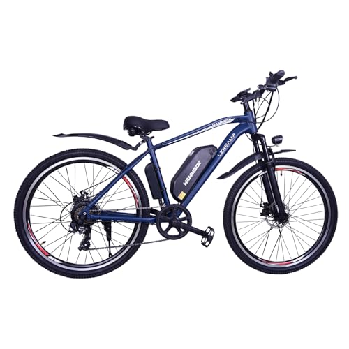 Image of Hammock Electric Bike | 26 inch Tyres x 2.10 inch Width | 25 km /h Speed | 250W Motor | Disc Brakes | 5-Level Pedal Assist | 10.4Ah NMC Detachable Battery | Spring Front Suspension | Oxford Blue