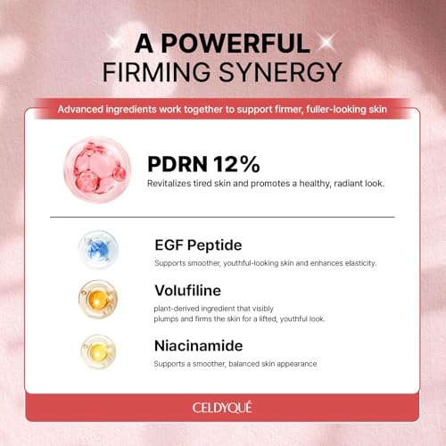 Image of Salmon DNA PDRN 120,000 ppm EGF Peptide Microneedling Serum w /Volufiline, Phyto PDRN 12%, Growth Factor - Anti-Aging Face Serum with Niacinamide, Hyaluronic Acid 1 Fl Oz Korean Skincare