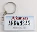 Arkansas License Plate Aluminum Ultra-Slim Rectangular Souvenir Keychain 2.5