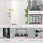 Portable Door Lock & Door Stop Alarm Set, Dual Protection for Privacy and Safety in Home Door Lock Kit, Door Alarm with 120dB Siren for Travel, Hotel, Apartment, College, Home - Image 5