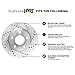 Hart Brakes Front Rear Brakes and Rotors Kit |Front Rear Brake Pads| Brake Rotors and Pads| Ceramic Brake Pads and Rotors - PHCC.44176.02
