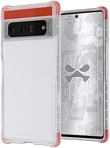 Ghostek COVERT Case Pixel 6 Pro Clear Protective Phone Cover with Ultra Thin Design and Non-Slip Grip Protection Supports Wireless Charging Designed for 2021 Google Pixel6Pro 5G (6.71") (Cloudy Clear)