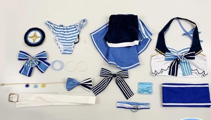 Amazon.co.jp: 星街すいせい／ほしまち すいせい 水着 コスプレ衣装+靴