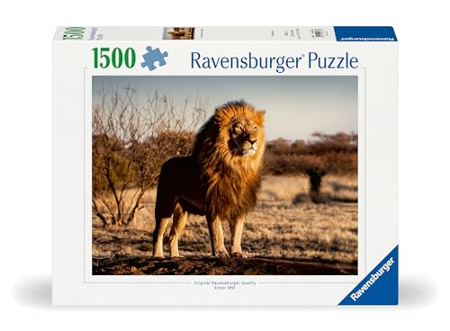 Puzzle 1500 pièces Le lion le roi des animaux Ravensburger France - vue 7