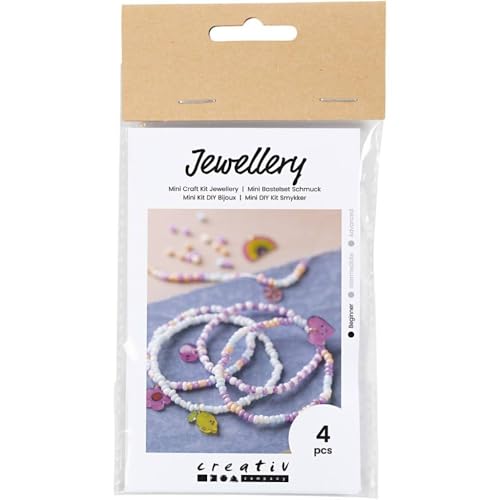 Creativ Mini-Bastelset Schmuck, Schrumpf-Kunststoffarmbänder, 1 Packung