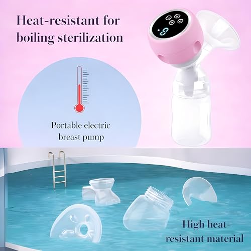 Image of MCP Modern Automatic Breast Pump - Portable Electric Milk Pump for Breastfeeding Moms | Quiet Suction, Comfortable Postpartum Nursing Solution