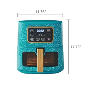 Thepioneerswoman58qtdigitalairfryer1500wpower6presetmodesfamilysizednonstickbasketdishwashersafeenergyefficientcompactstainlesssteeldesignhealthycookingoption Urban Country Home Decor The pioneers woman 58 qt digital air fryer 1500w power 6 preset modes family sized non stick basket dishwasher safe energy efficient compact stainless steel design healthy cooking option urban country home decor