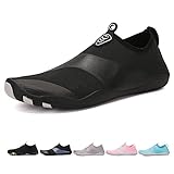 Scarpe da Immersione Uomo Scarpe da Scoglio Donna Scarpe da Mare Asciugatura Rapida Traspirante Scarpe da Sport Acquatici Nero 888 43 EU
