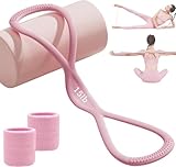 8 Shaped Resistance Band,Figure 8 Resistance Bands for Women, 8 Shaped Exercise Bands with Handles for Working out, Arm, Chest Expander Strap, Fullbody Yoga Pulling Rope-A (Pink)