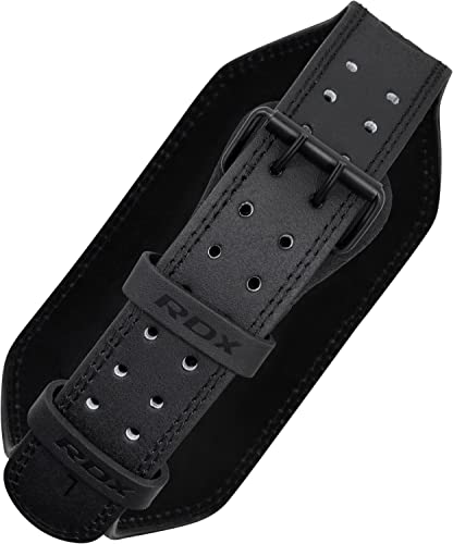 RDX Gewichthebergürtel Leder 4” und 6”, 10 Verstellbar Löcher Trainingsgürtel Schnalle, Powerlifiting Fitness Krafttraining Gürtel Bodybuilding, Gepolstert Gym Weight Lifting Belt, Männer Damen