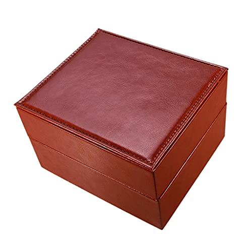 Boîtes de montre vin rouge PU cuir vitrine d'oreiller boîtier de stockage - 3