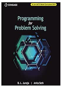 Cengage Learning Methods of Programming for Problem Solving (As per ...