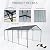 JT 12×21FT Outdoor Carport, Car Garage Shelter with Galvanized Metal Roof &Aluminum Frame for Car,Large Single Side Carport (Charcoal-12ft*21ft-Z)