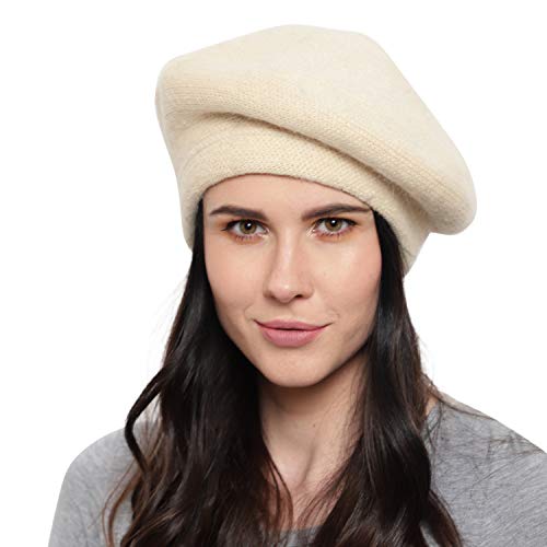 Woolen Beret Cap (Beige;Free Size 