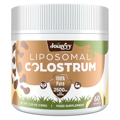 Liposomal Bovine Colostrum Powder 2500mg Pure Colostrum Supplement with Phosphatidylcholine Easy to Mix 60 Servings (Pack of 1)