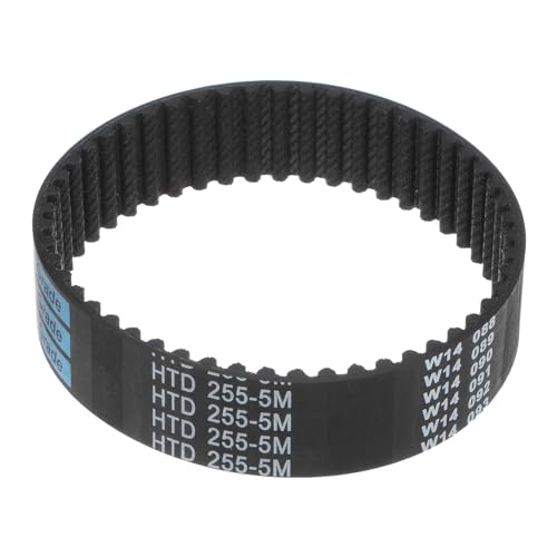 sourcing map HTD-5M Gummi Zahnriemen 255mm Umfang x 20mm Breite x 3,6mm Höhe, 51 Zähne Gummizahnriemen Keilriemen Antriebsriemen geschlossen Zahnriemenscheiben, 5mm Steigung