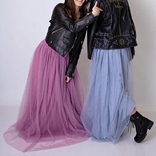 WDPL 3 Layers Soft Tulle Skirt Maxi Long Bridal Wedding Skirts for Women4