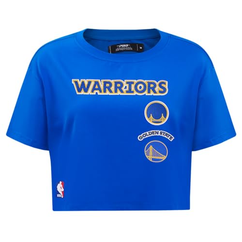 Camiseta de algodón NBA mujer azul real de manga corta talla M