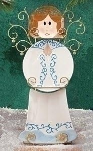 Roman Home Decor Angel Plates with Rack
