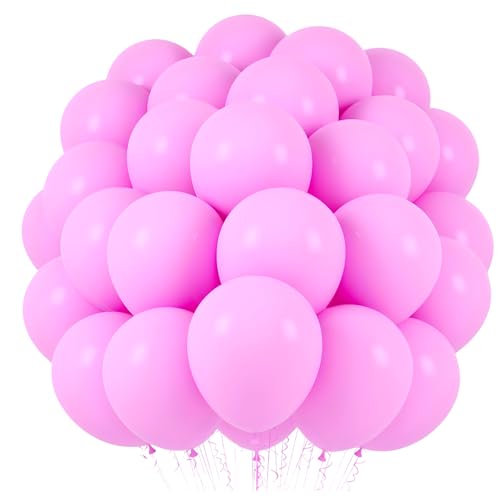 50 Rosa biologisch abbaubare Naturlatex-Ballons, hergestellt in der EU, 12" (31cm), ideal für Heliuâ€¦ – Miniatur