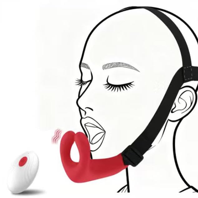 Banhco Headband Penis Ring Vibrator Sex Toys Adjustable Strap-On Rose Vibrating Silicone Cock Ring Oral Sex Toys with 10 Vibrations for Couples Mens Male Women Remote Control Adult Gay Games