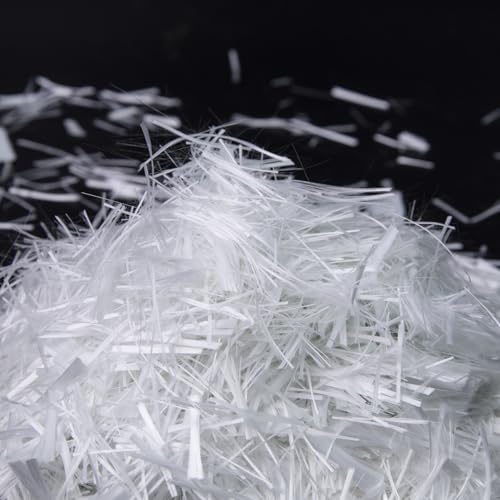 Fibre de verre pour béton et mortier de ciment blanc haché AR-Glass en sac de 2 kg