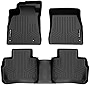 SMARTLINER Custom Fit All Weather Black 2 Row Floor Mat Liner Set Compatible with 2022-2023 Nissan Sentra (Only Fits Sedan Models)