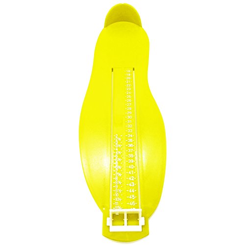 QLING Appareil de Mesure de Pieds pour Adulte et Enfant 34,5 x 11 x 4,3 cm, Jaune, Taille Unique