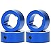 Levigo 4PCS 15.8mm RC Aluminum Joint Cup Reinforced Ring Compatible With Traxxas 1/10 MAXX 4S, RC Upgrade Parts Drive Cup Sleeves Protect Ring (Blue)