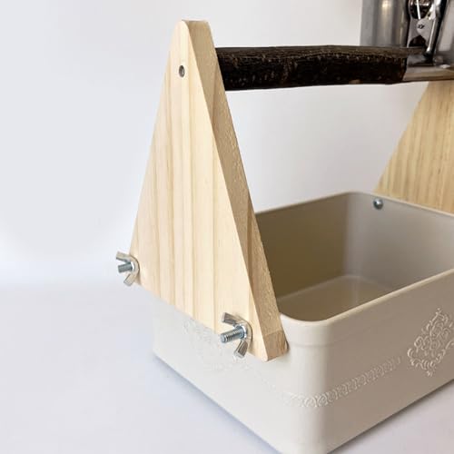 Bird Cage Hygiene Solution with Detachable PP Waste Container for Easy Cleaning Maintenance Parrots Potty Training Toilet Station - Image 8