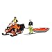Bruder Snowmobile with Driver & Rescue Sled