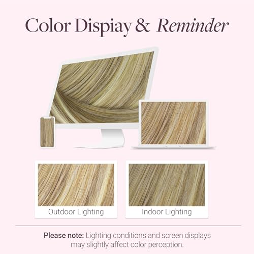 Image of GOO GOO Clip in Hair Extensions Real Human Hair Blonde Remy Extensions