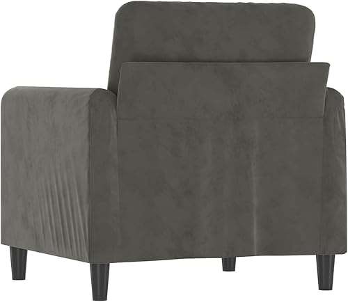 Miniatura 5 de Silla de sofá individual de terciopelo, silla de sala de estar, silla de dormitorio, silla de café, silla de recepción, silla de club de lectura