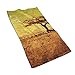 Produktbild tyui7 Gelber Baum Hand Handtuch Gesicht Handtuch Küche Küche Weiche Mikrofaser Strand Reisetuch 40x70cm für Pool Bad Spa Fitness Schwimmen