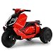 TIM-LI Kinder Fahren Auf Spielzeugmotorrad, 3-Rad-Elektromotorrad Mit LED-Lichtern Und Musik Für Kinder Von 2-8 Jahren, Rot