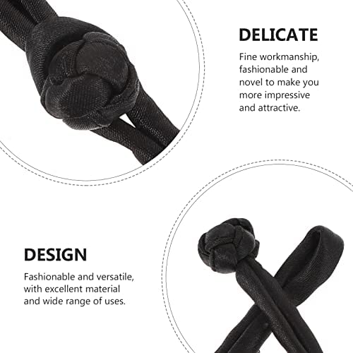 Wiamee 20 Pairs Chinese Knot Frog Buttons Satin Sewing Fasteners Closure Buttons For Diy Sewing Coats Cheongsam Suit Black #TOP3