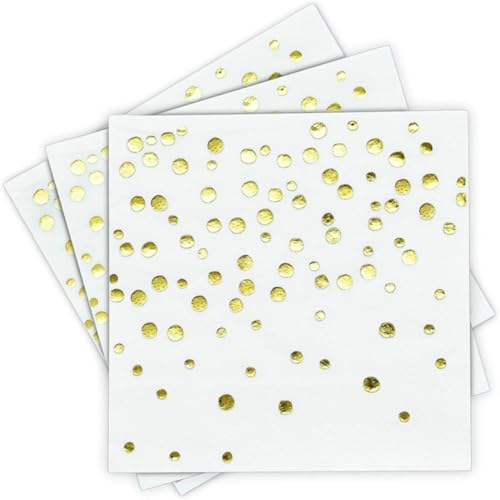 Servilletas para Fiestas de Diseño Dorado Elegante Ideales para Cenas de Gala y Bodas