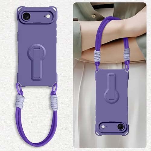 360�x��]�X�^���h ��Phone 16 Pro Max �p �P�[�X �c�����Ή� �V���R�� �n���h�X�g���b�v �����ӂ��� 16 Pro Max �p �P�[�X �w��h�~ ���ϋv�� �Ռ��z�� �l���̕ہi�f�B�[�v�p�[�v���j