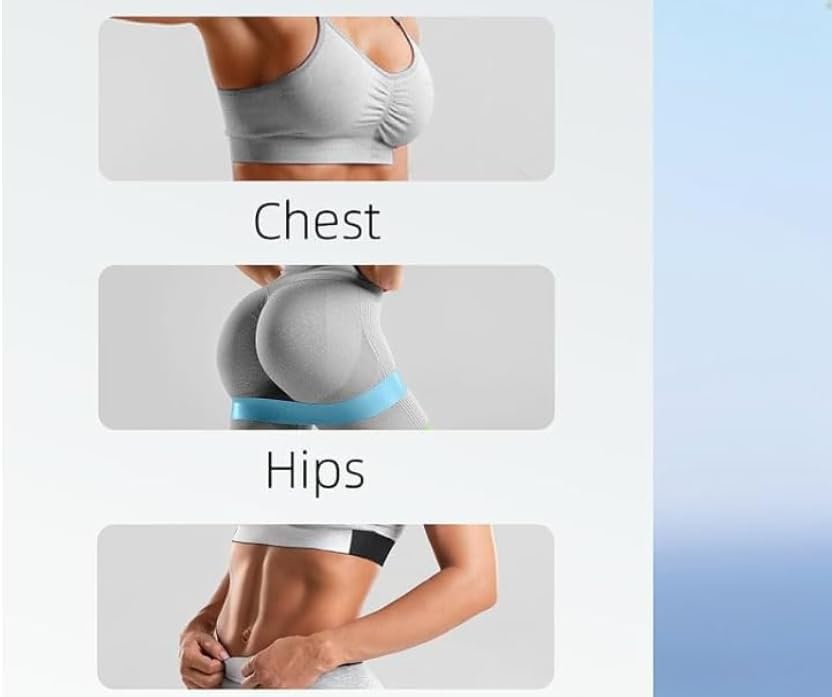 Miniatura 4 de Juego de bandas de resistencia, paquete de 6 bandas de ejercicio de látex, multicolor, ligeras a extra pesadas, bandas de bucle de 12 x 2 pulgadas