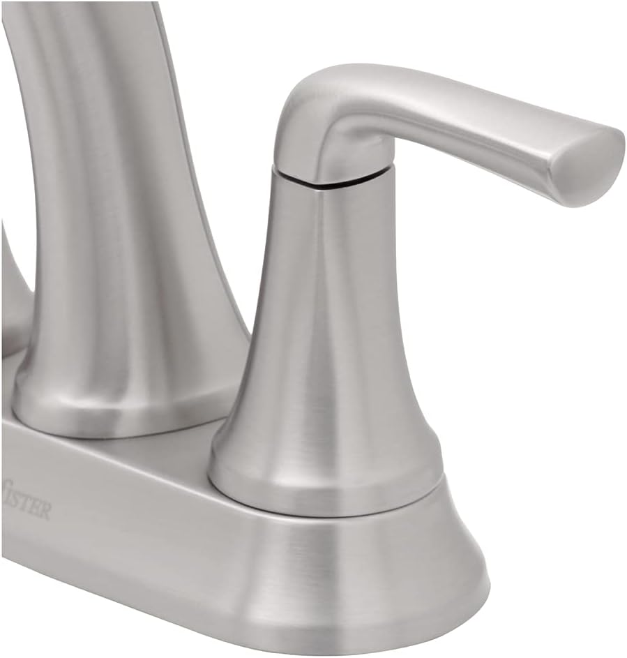 PFISTER Ladera 4 in. CENTERSET Double Handle Bathroom Faucet in SPOT Defense Brushed N