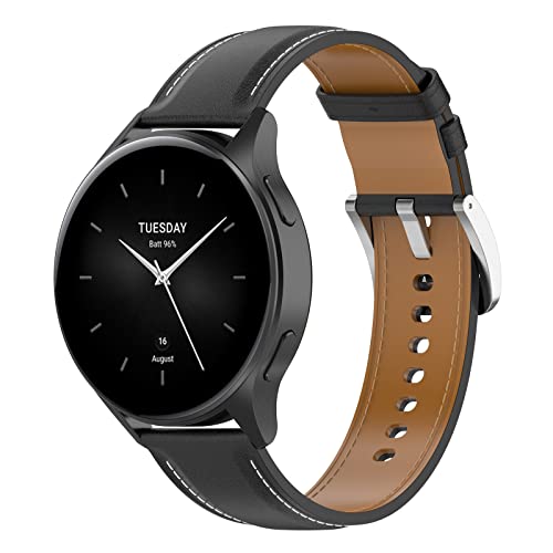 Bracelet en cuir véritable 22mm pour Xiaomi Watch S4 SPORT